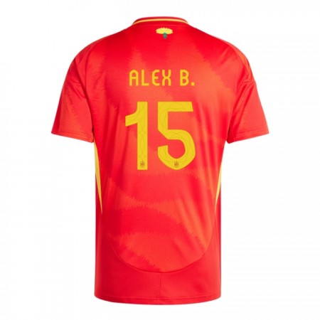 Goedkope Spanje Alex Baena 15 Thuisshirt EK 2024